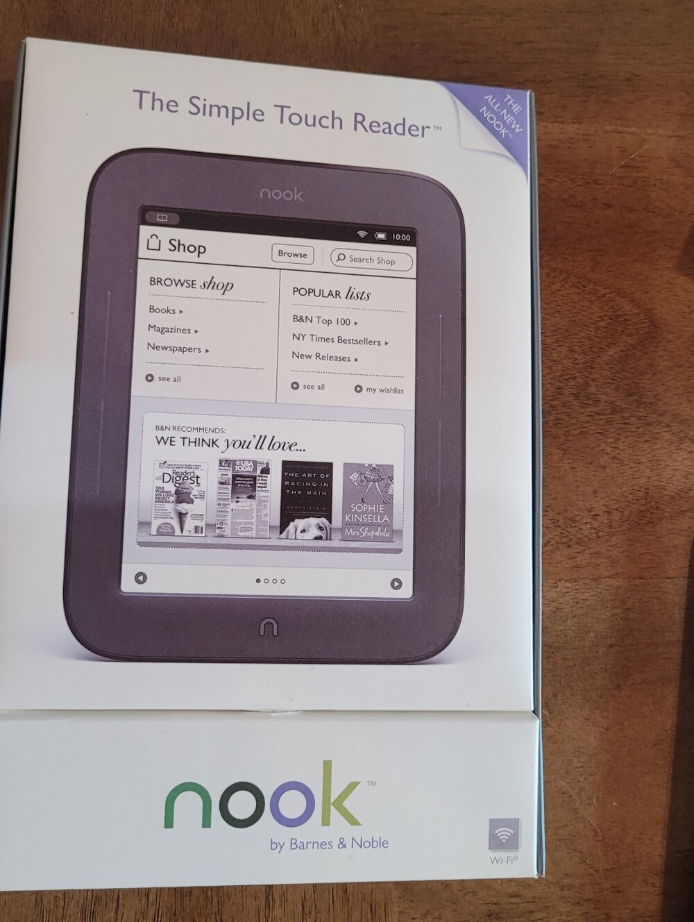 NOOK eReader And Cover. Barnes & Noble. 6 In Touch Screen. Simple Touch eReader - Picture 6 of 15